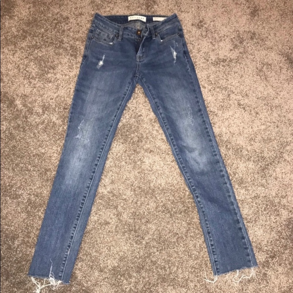 BULLHEAD distressed straight jeans 0/24